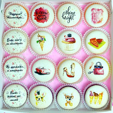 Макаруны - Для подруги 16 шт