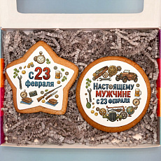 Набор печенья "Формат успеха" на 23 февраля, 2 шт