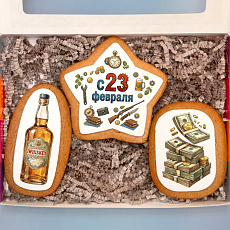 Набор печенья "На 23 февраля", 3 шт