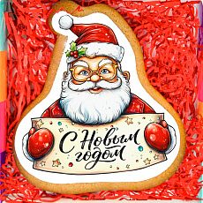 Новогодний сувенирный пряник "Дед Мороз"