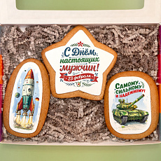 Набор пряников "Защитнику отечества на 23 февраля", 3 шт