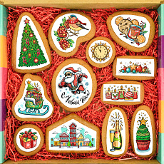 Подарочный набор новогоднего печенья №12